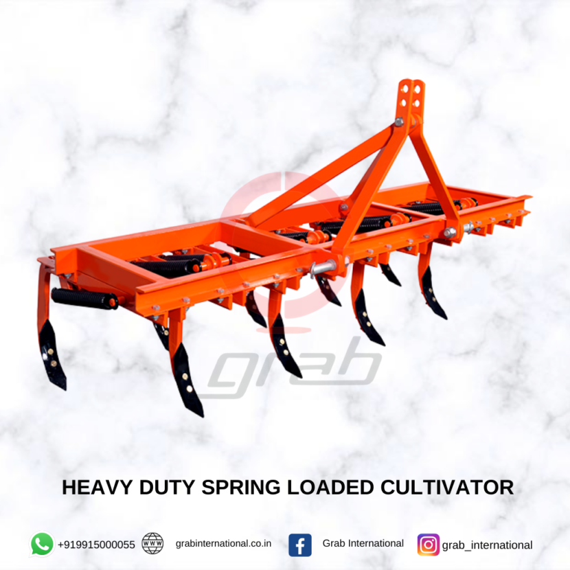 Heavy Duty Spring Loaded Cultivator Manufacturer and Exporter in India